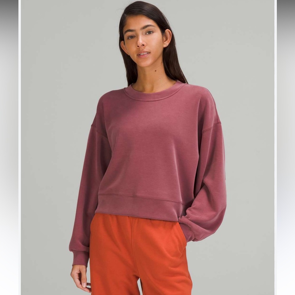 Lululemon Softstreme Perfectly oversized cropped crew